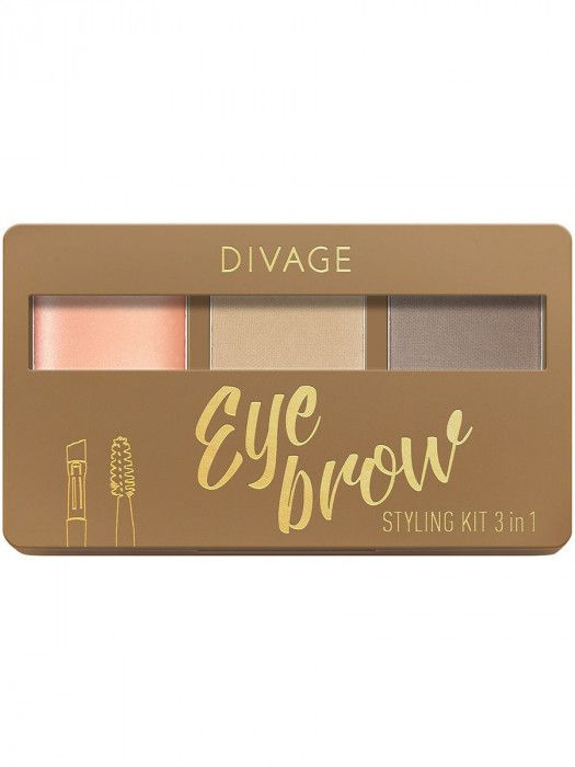 Divage Eyebrow Kit 3 in 1 tone 1