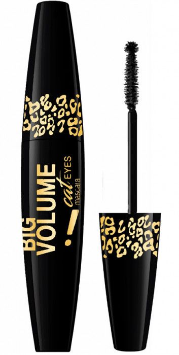 EVELINE Mascara BIG VOLUME CAT EYES, adding volume, sphere brush